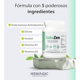 GabaZen - Suplemento Alimenticio GABA, Glicina e Inositol
