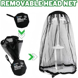 LTSVBO 8 Stück Premium Mosquito net Head, Moskitonetz für Hut Moskito KopfnetzIdeal für Camping, Wandern, Angeln, Gartenarbeit und Outdoor Aktivitäten, Universell passend für Hüte und Kappen