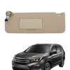 Silscvtt Beige Sun Visor Driver Side with Mirror and Light