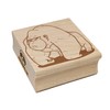 Suspicious Cartoon Gorilla Square Rubber Stamp for Stamping Crafting -