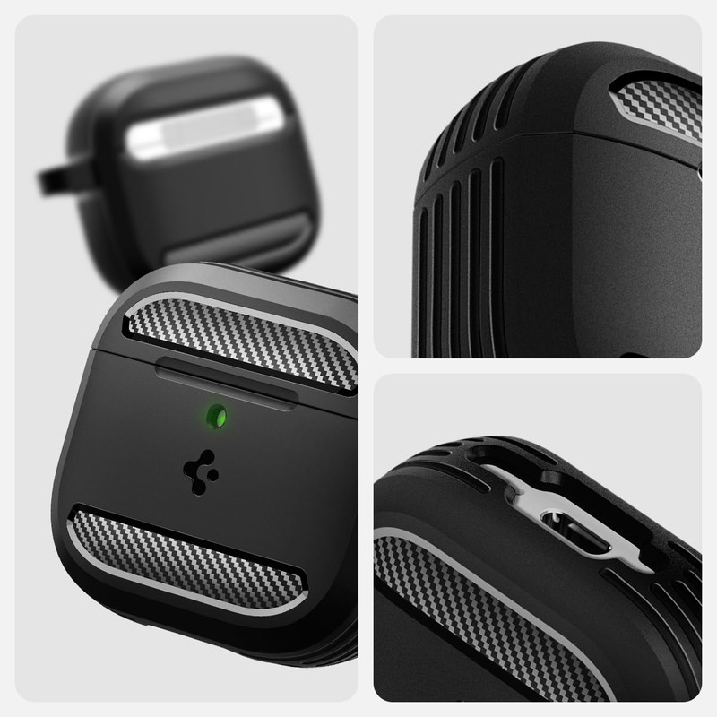 Spigen Rugged Armor Case Compatible with Airpods 4 (2024) -