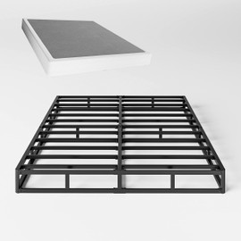 Aardhen Aardhen King Box Spring 5 Inch High Profile Strong Metal Frame Mattress Foundation, Quiet Noise-Free,Easy Assembly, 3000lbs Max Weight Capacity