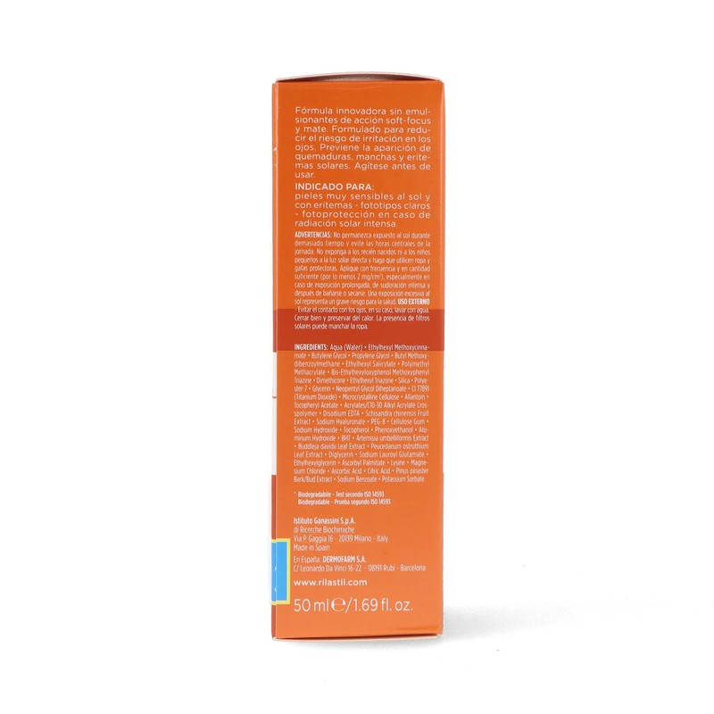 Istituto ganassini Rilastil Sun Sys PPT 50+ Water Touch Fluid