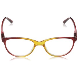A.J. Morgan Eyewear Bathsheba-Reading Glasses Oval, RED/Yellow, 51-18-142mm + 2