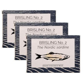 Fangst Brisling No. 2 | Tinned Nordic Sardine Smoked Over Beech Wood | 3 x 100g Can