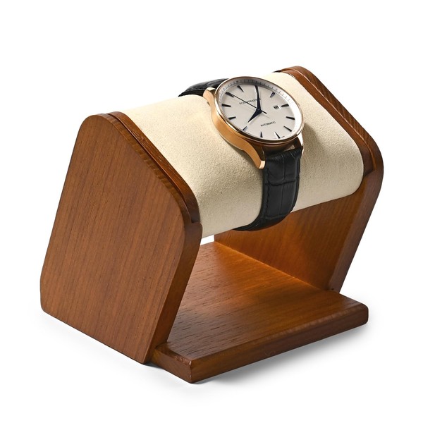 Woodten Solid Wood Single Watch Stand Display for Men Women