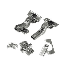 Blum Clip top BLUMOTION Soft Close Hinges, 110 Degree, Self Closing, Frameless, with Mounting Plates and Hinge Cover Plates (Inset - 8 Pack (4 Pair))