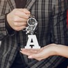 Initial Letter with Cross Keychains Alphabet Initial Letter Keychain Initial