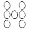 7 Pcs 304 Stainless Steel Metal O Ring Waterproof Rustproof