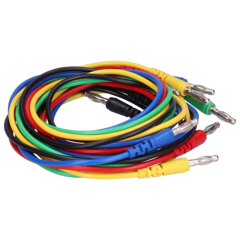 Banana Connector Test Cable Set 4mm 1 Meter Electric Testing