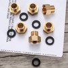 1/2” Female to 3/8” Male Adapter, 6 Pcs BSP Thread