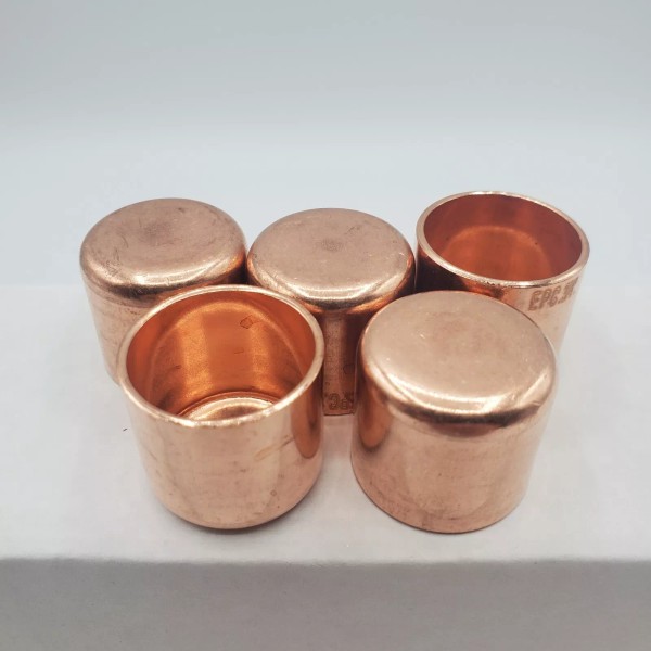epc 5 Pack 3/4" Copper Cap End Pipes Tubes Copper
