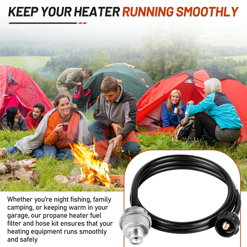 F273699 Propane Fuel Filter with 6FT Hose, for Buddy Series