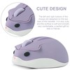 CHUYI Cute Hamster Wireless Silent Mouse Cartoon Portable Travel Mute
