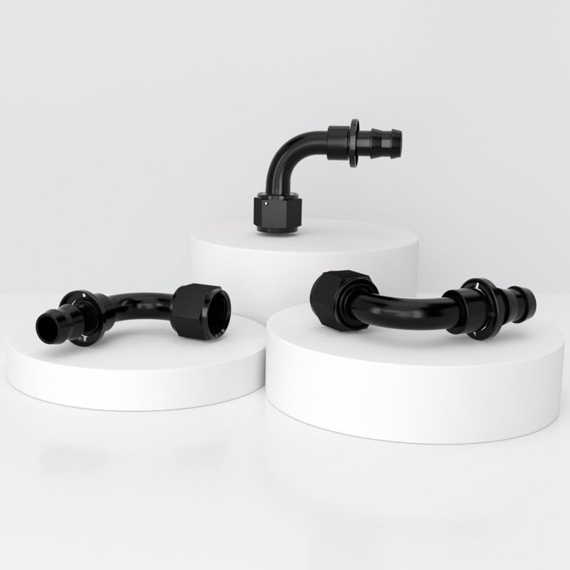 APIELE 12AN 90 Degree Aluminum Internal Thread Rotary Push in