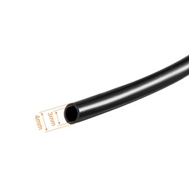 sourcing map 33ft Drip Irrigation Hose PVC Vinyl Tubing, 1/8"(3mm) ID 4mm OD Black Water Hose