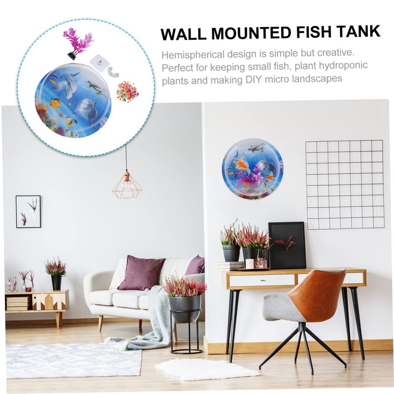 BESPORTBLE DIY Micro Landscape Acrylic Ball Cover for Fish Tank