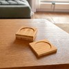 BambooMN Heavy Duty 100% Eco-Friendly Natural Bamboo Coasters - 3.75"
