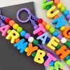 Colourful Large Hole Acrylic Numbers Letter Beads for Key Chains