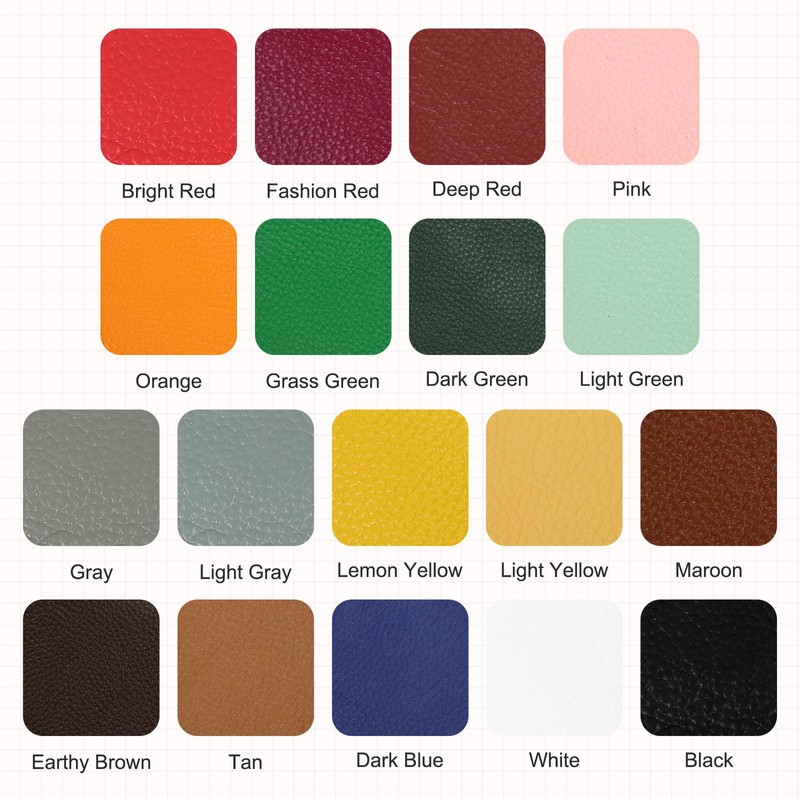 sourcing map Thick Top Grain Leather Sheet 23.6 x 11.8