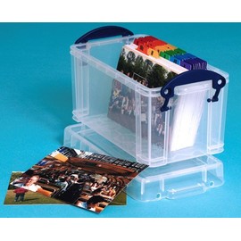6 x Really Useful Box Aufbewahrungsbox 2,1 Liter inkl. Deckel - transparent
