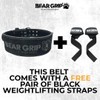 BEAR GRIP - Premium Suede Double Prong Weight Lifting Belt