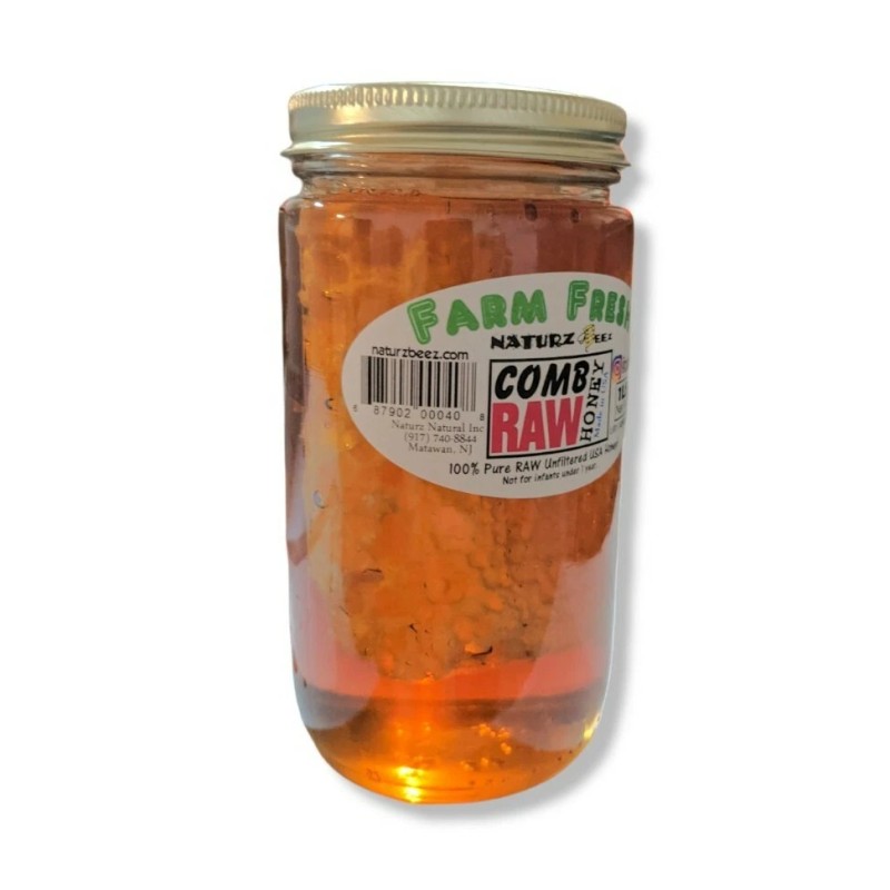 NATURZ BEEZ RAW HONEY COMB 1LB RAW HONEY 1LB 2-PACK