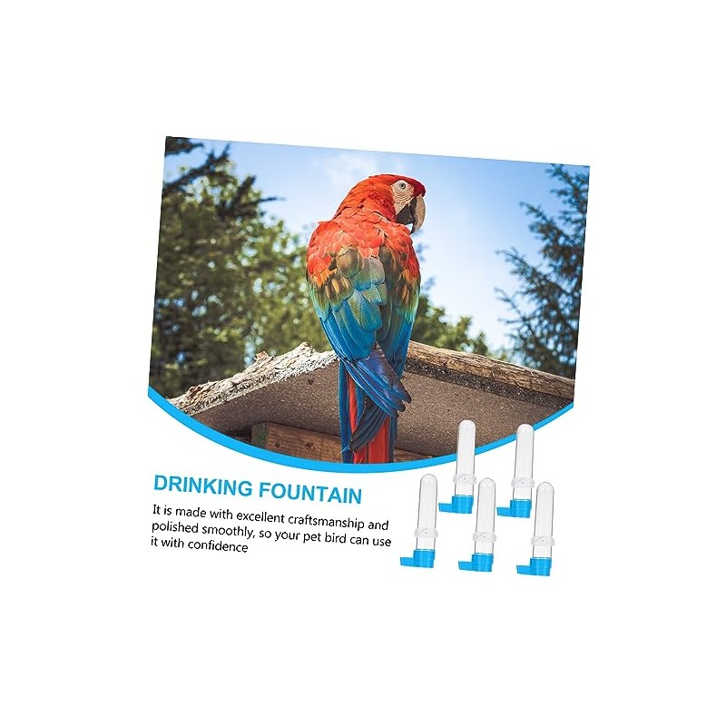Ipetboom Alimentador De Agua para Pájaros 5 Bebederos Botella De