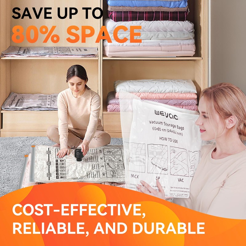 [2024 NEW] Vacuum Storage Bags (10 Large) | Space Saver