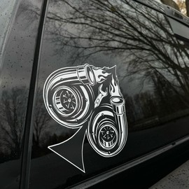 Ace of Spades Turbo Sticker - High Quality creative car decal sticker - Color: Black/red