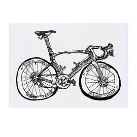 'Bicycle' Temporary Tattoo - Water Resistant, Skin-Safe, Non-Toxic Transfer (TO00030198)