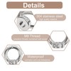 Pack of 12 Ring Nuts M8 Eye Bolt 304 Stainless