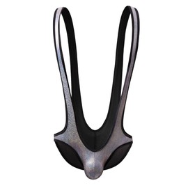 YOOBNG Men's Shapewear Leotard Underwear Jockstraps Wrestling Singlet Bodysuit Boxer Briefs