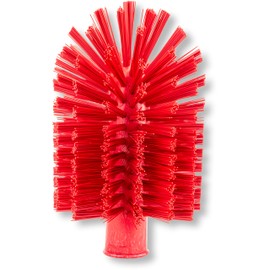 SPARTA SPARTA Multi-Purpose Valve Brush Pipe Brush, Round Brush with Polyester Bristles, Color Coded for Commercial Cleaning, Kitchen, Restaurant, Bathroom, Plastic, 7.1 X 4 X 7.1 Inches, Red, (Pack of 6)