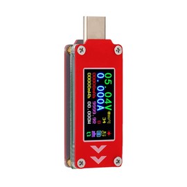 Probador de medidor de potencia digital USB, pantalla en color TC64 Cargador de tipo PD Detector de carga Batería voltímetro Amperímetro Probador de multímetro Panel de potencia móvil Monitor Indicado