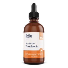 Aceite Puro de Zanahoria Puro Virgen Antioxidante Tipo de Piel Sensible Hebbe Cosmetics 50ml