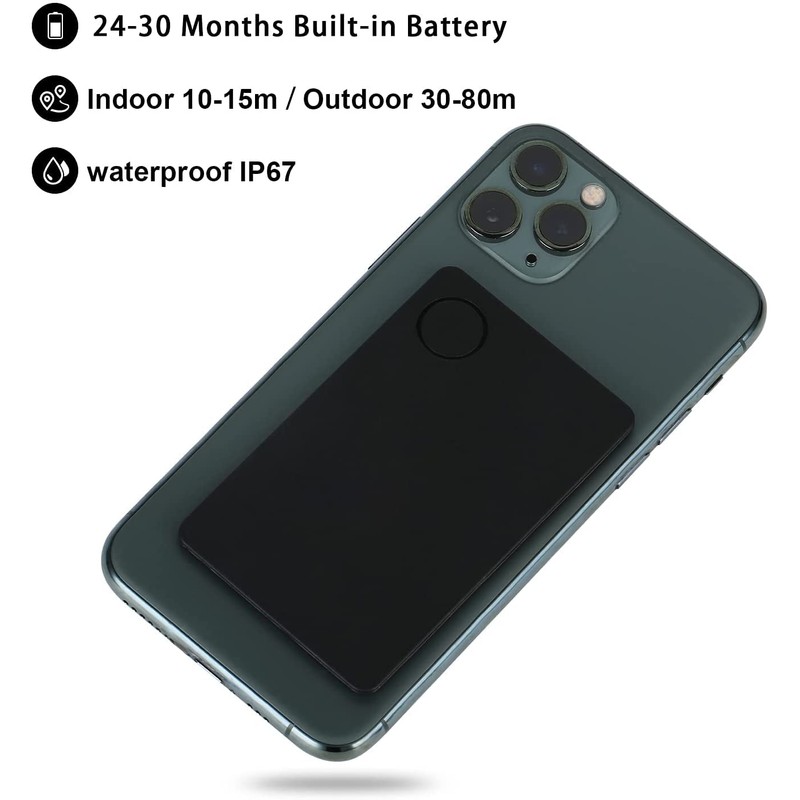 NUFR Wallet Tracker Finder Locator, Small Best Slim GPS Credit