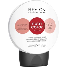 REVLON PROFESSIONAL NUTRI COLOR FILTERS, Bright Semi-Permanent Direct Hair Dye, 600 Red, 240 ml