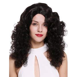WIG ME UP - 1355AB-2BH33 Quality women's wig long voluminous side parting curls pomp mahogany brown mix