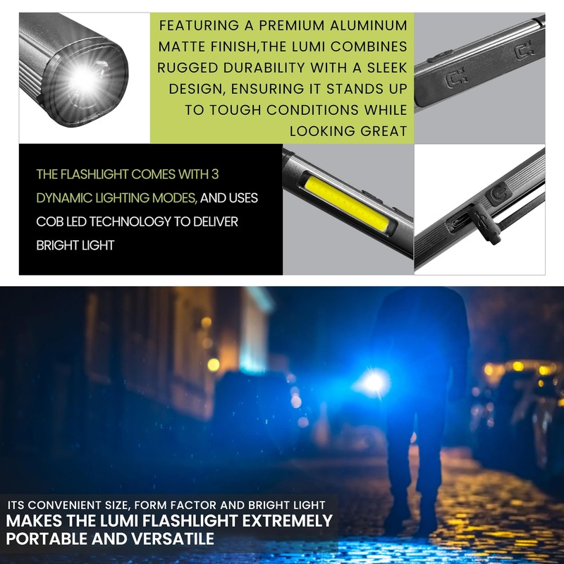 Power By GoGreen Lumi Mini Flashlight - 3 Modes -