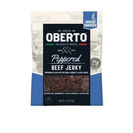 Oberto Peppered Natural Style Beef Jerky 2.7oz (Pack of 4)