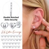 Silver Studs Earrings for Women Ear Studs Heart Earrings Cute