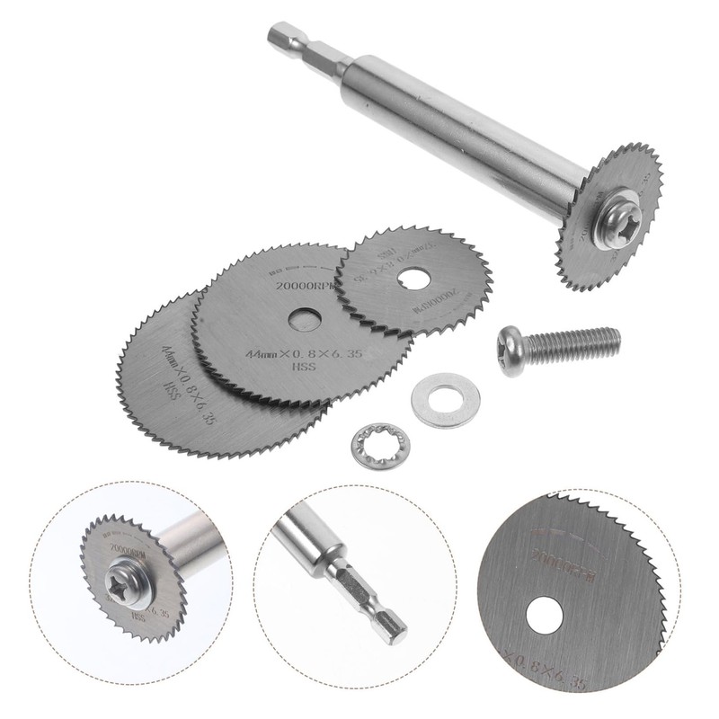 ULTECHNOVO 1set Inside Cutter Drill Saw Attachment Mini Shank Cutting