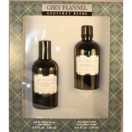 Geoffrey Beene Grey Flannel By Geoffrey Beene 2 Pieces Gift Set For Men 4oz EDT Spray