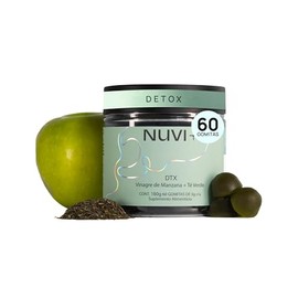 NUVI Gomitas de Vinagre de Manzana Orgánico con Té Verde  Suplemento Natural de Vinagre de Sidra de Manzana  60 Gomitas                               