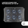 Mars Gaming MNBC23, Cooling Base and Stand 16 Inches, 6