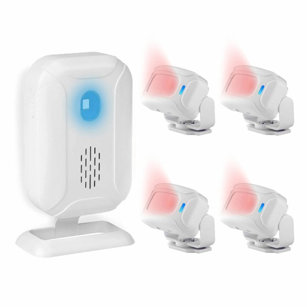 besttechtrading Wireless Doorbell Motion Infrared Sensor Flashing Alarm Secure 1