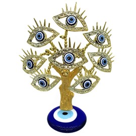 Betterdecor Turkish Nazar Blue Evil Eye Lucky Tree Home Office Decoration Ornament for All occasion-T19