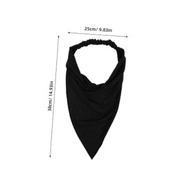BESPORTBLE Solid Triangle Head Scarf for Women Comfortable Non-slip Hair Bandana Headwear Versatile Headband Accessory for Casual Work Occasions