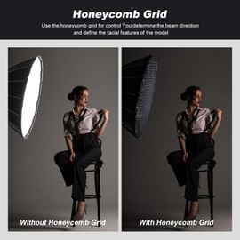 GODOX QR-90T 90 cm/35.4 inch Wide Angle Parabolic Softbox Grid